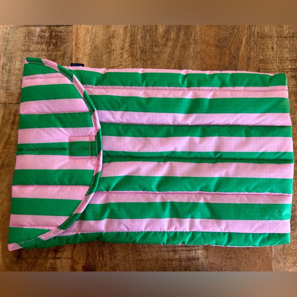 Baggu striped laptop case
